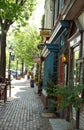 King Street in historic Alexandria, Virginia Royalty Free Stock Photo